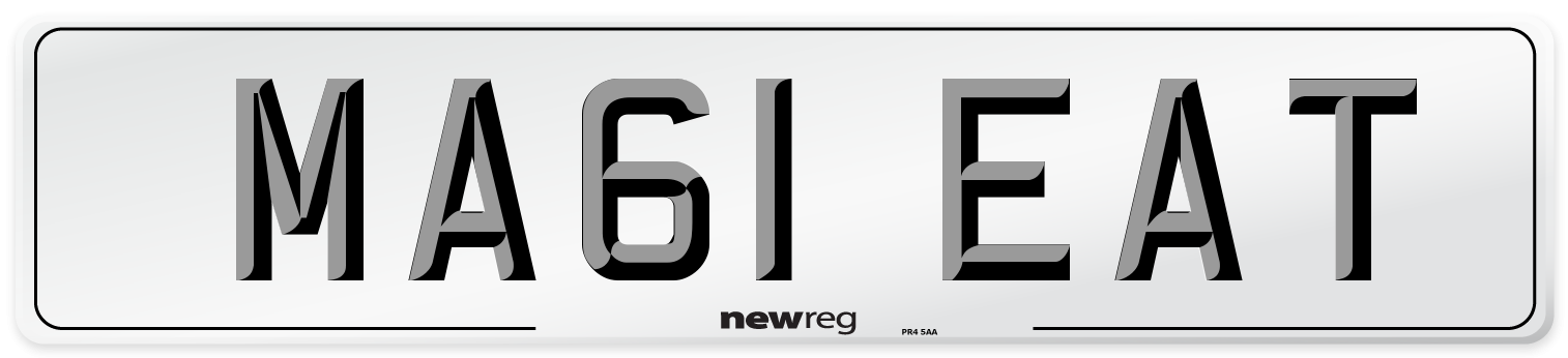 MA61 EAT Number Plate from New Reg
